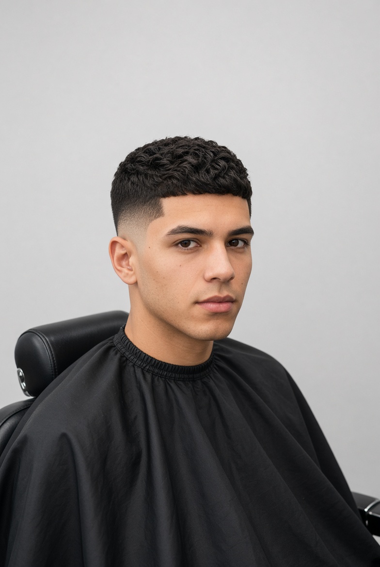 Textured crop fade