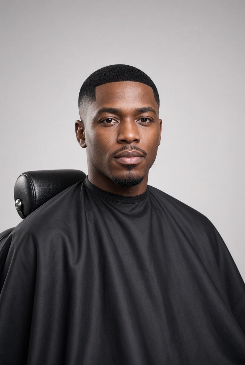 Skin fade and lineup in the chair